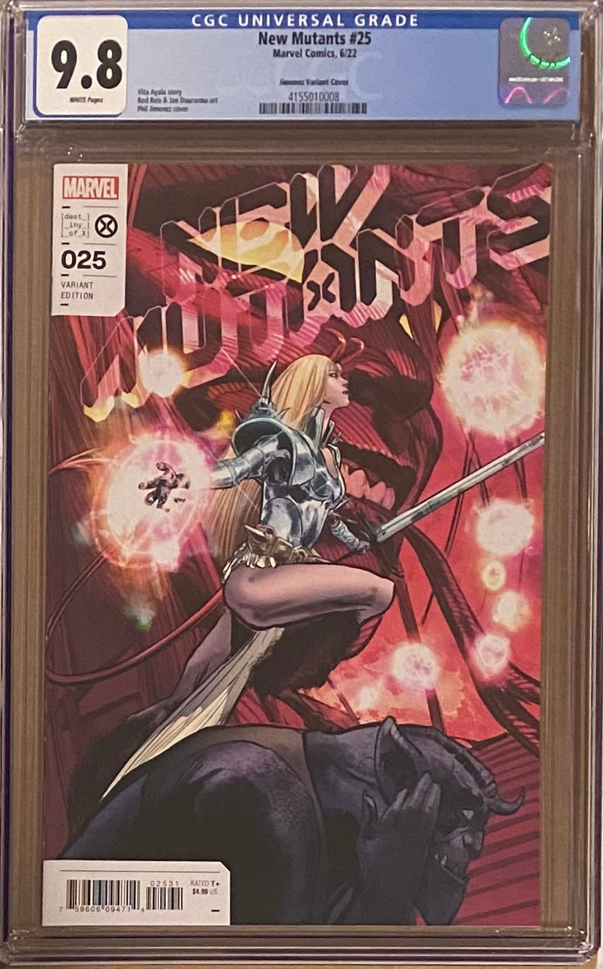 New Mutants #25 Jimenez Variant CGC 9.8