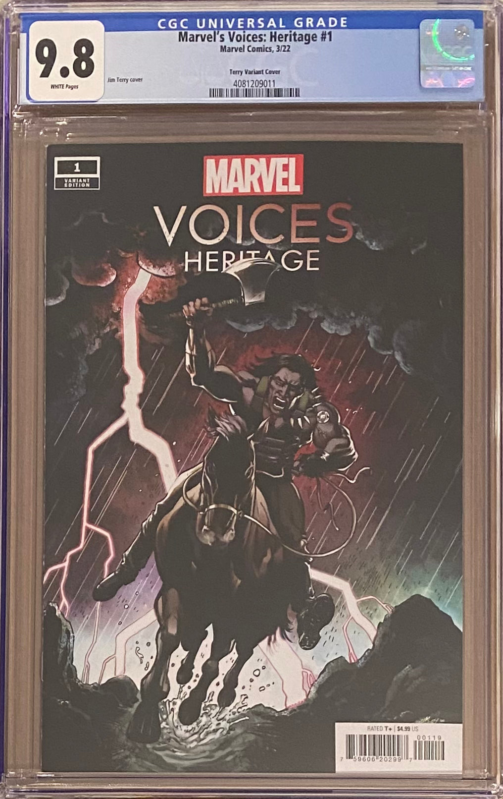 Marvel Voices: Heritage #1 Terry Variant CGC 9.8