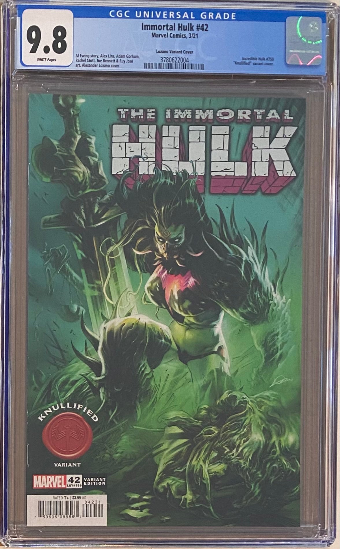 Immortal Hulk #42 "Knullified" Variant CGC 9.8