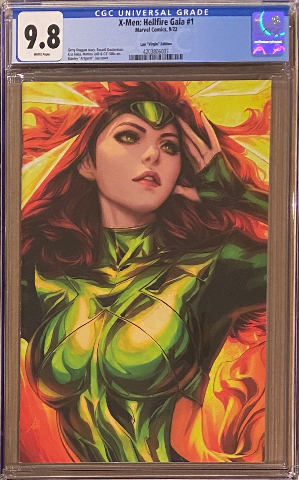 X-Men: Hellfire Gala #1 Artgerm 1:100 Virgin Retailer Incentive CGC 9.8