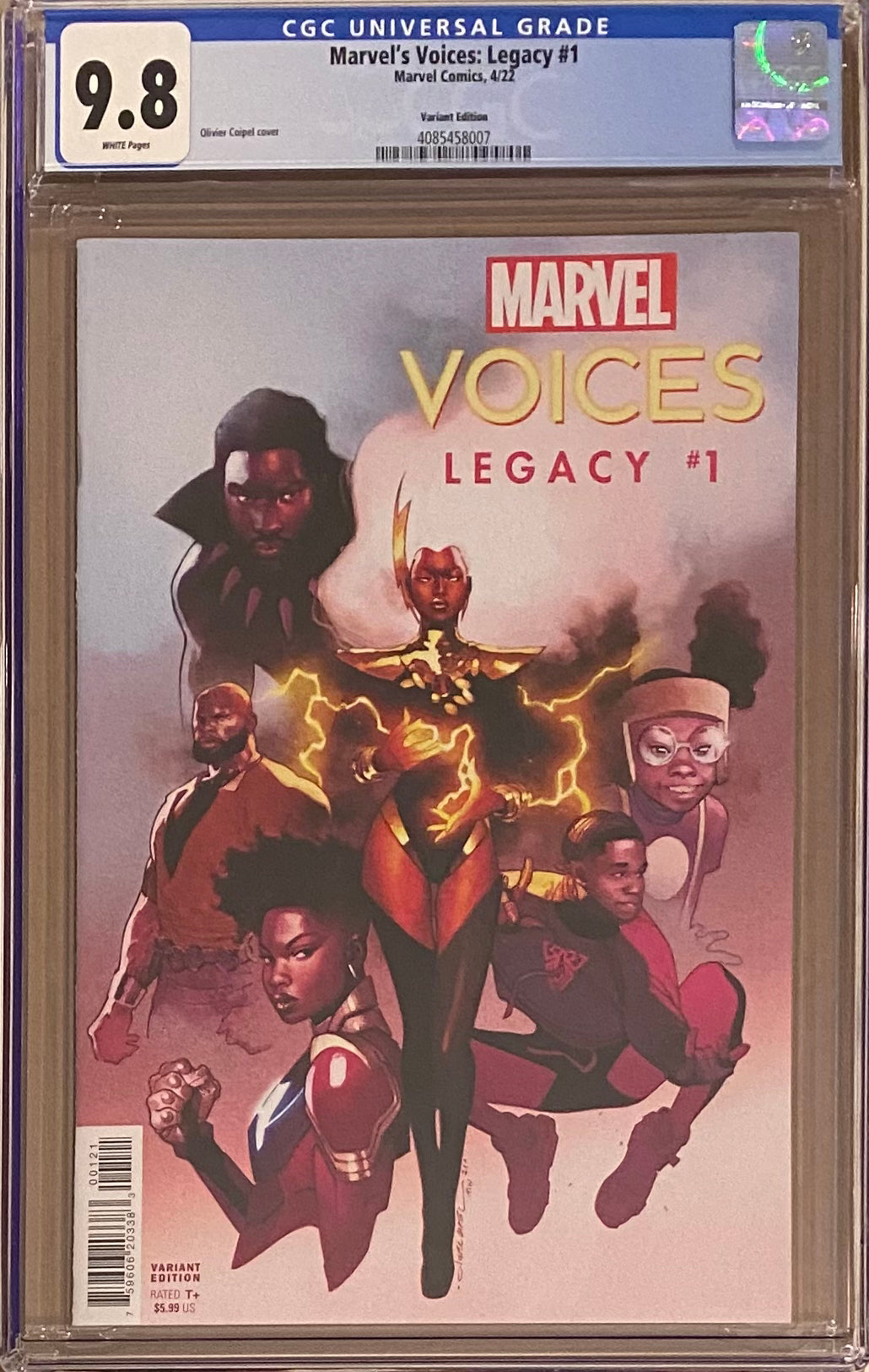 Marvel Voices: Legacy #1 Coipel Variant CGC 9.8
