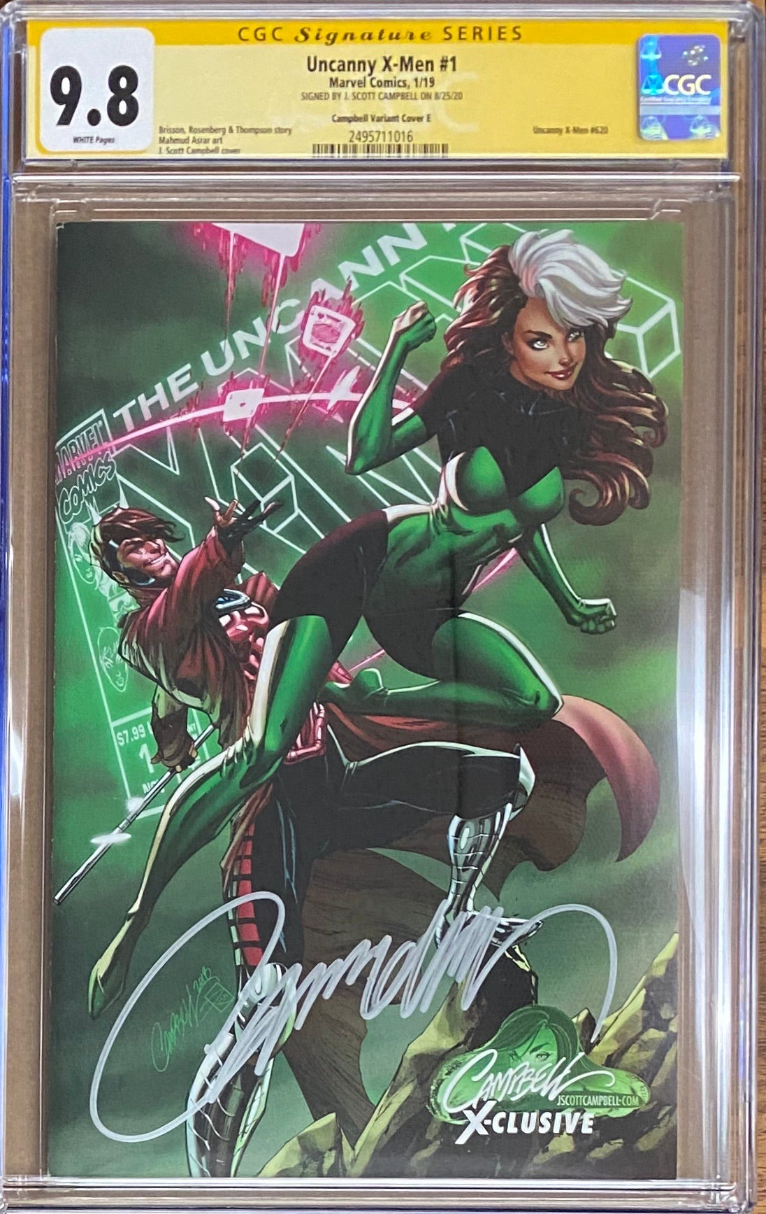 Uncanny hotsell X-men #001 j Scott Campbell signed