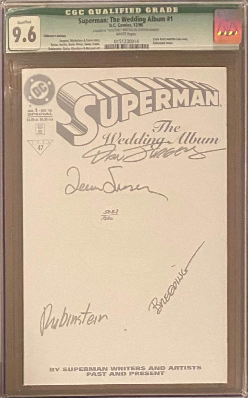 Superman: The Wedding Album #1 Collector's Edition CGC 9.6 Qualified