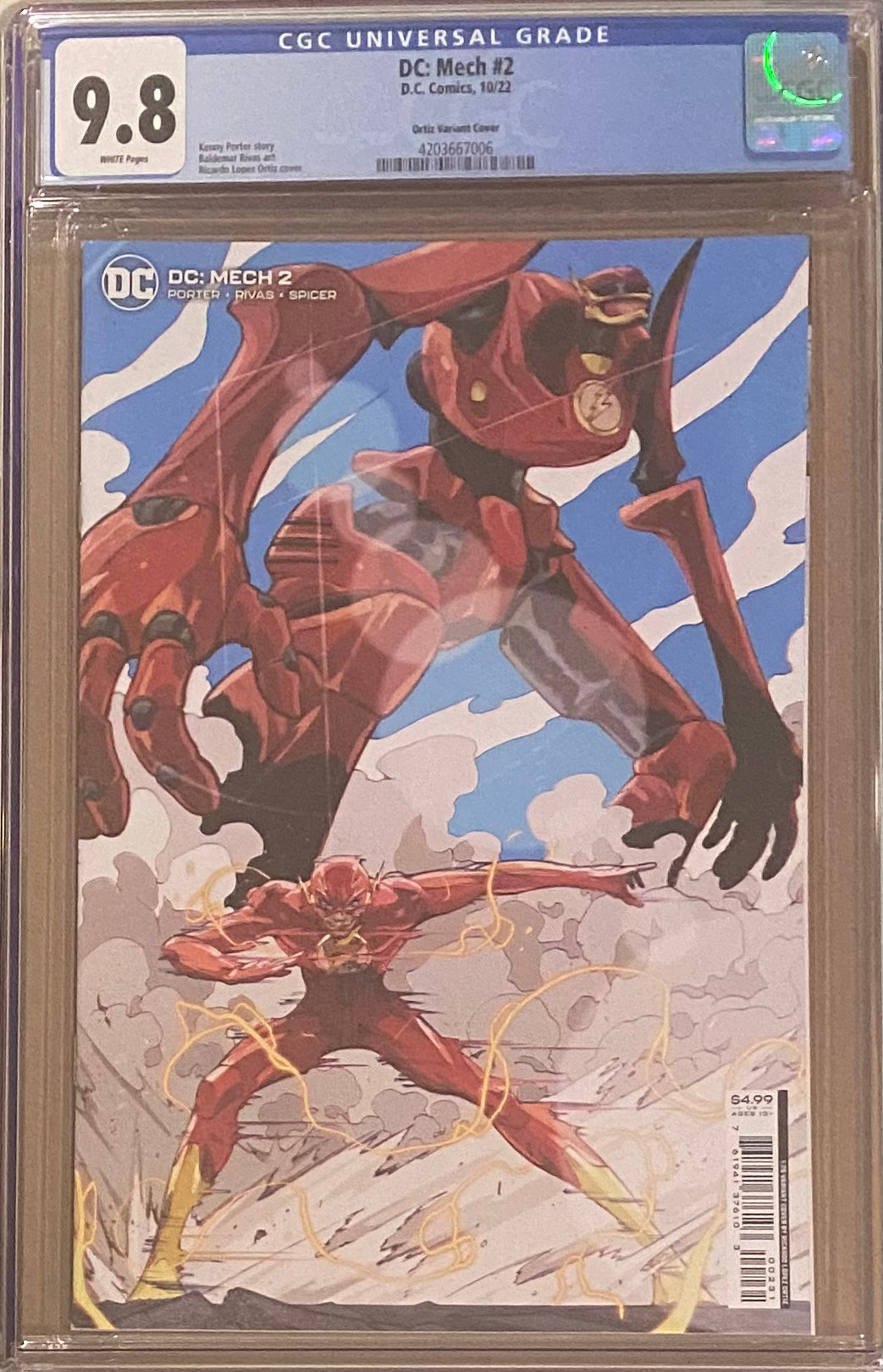 DC Mech #2 Ortiz 1:25 Retailer Incentive Variant CGC 9.8