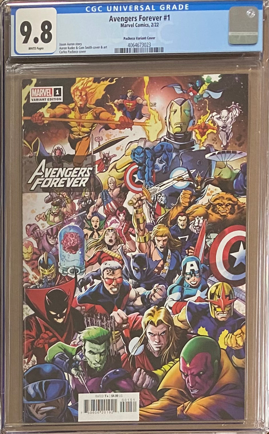 Avengers Forever #1 Pacheco 1:50 Retailer Incentive Variant CGC 9.8