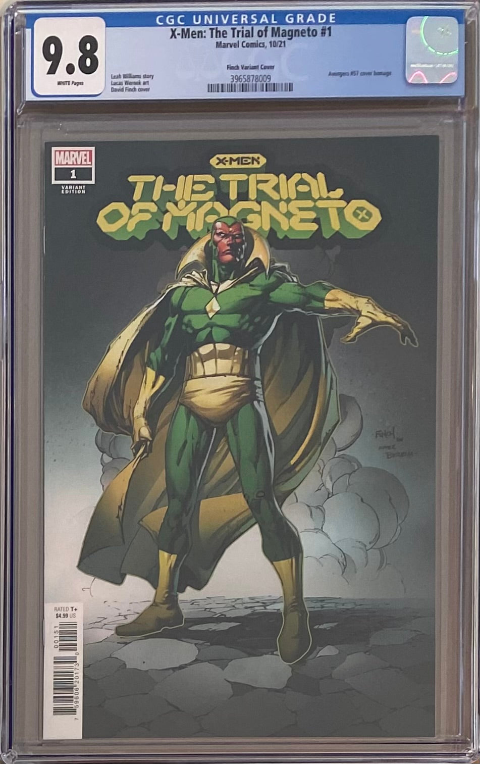 X-Men: Trial of Magneto #1 Finch 1:25 Retailer Incentive Variant CGC 9.8