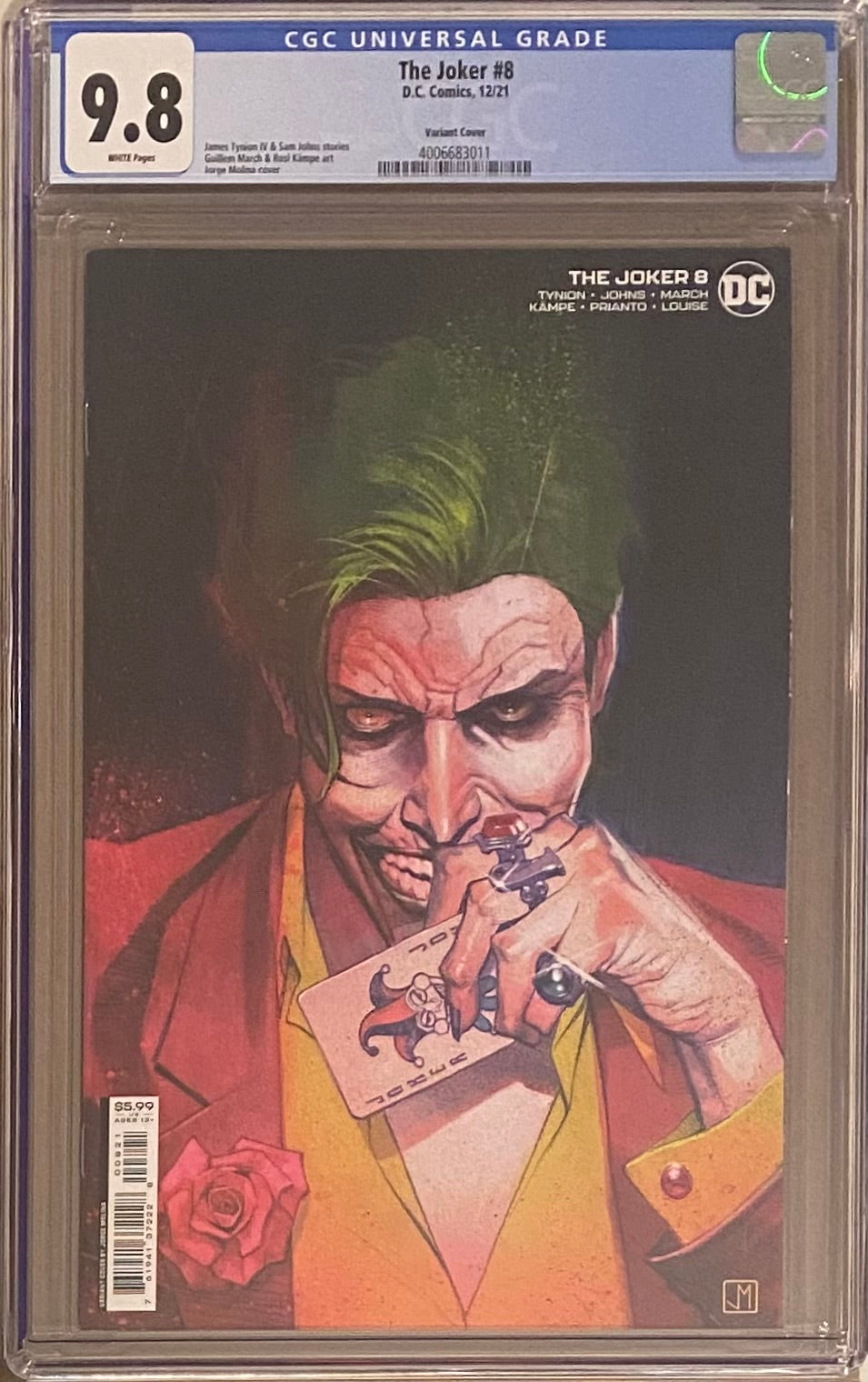 The Joker #8 Molina Variant CGC 9.8