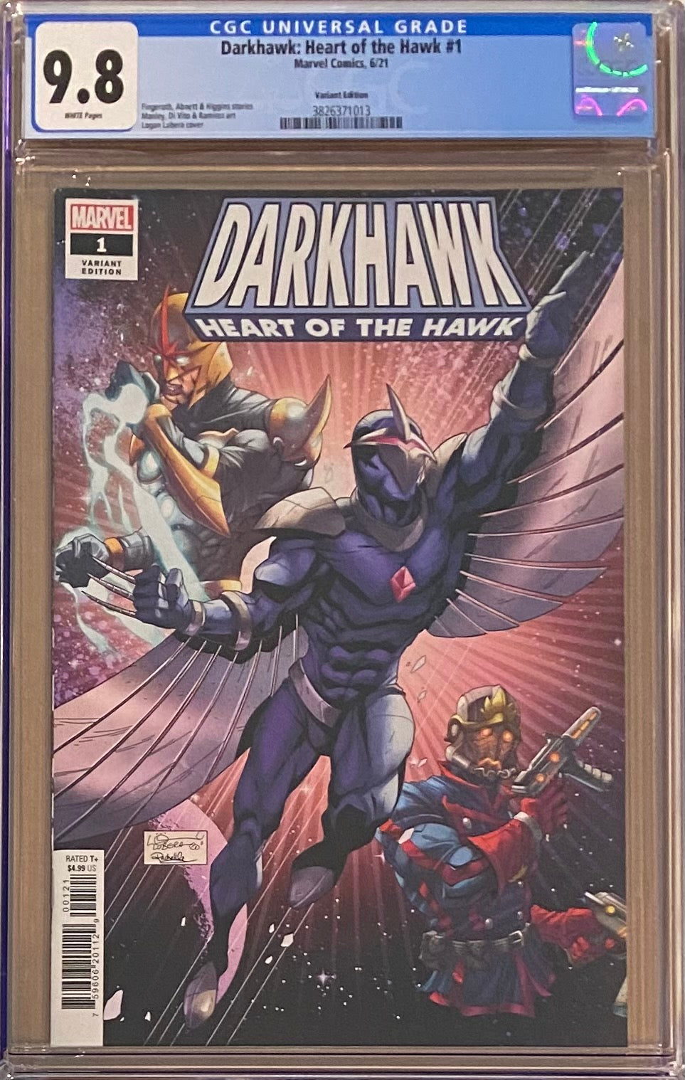 Darkhawk: Heart of the Hawk #1 Lubera Variant CGC 9.8