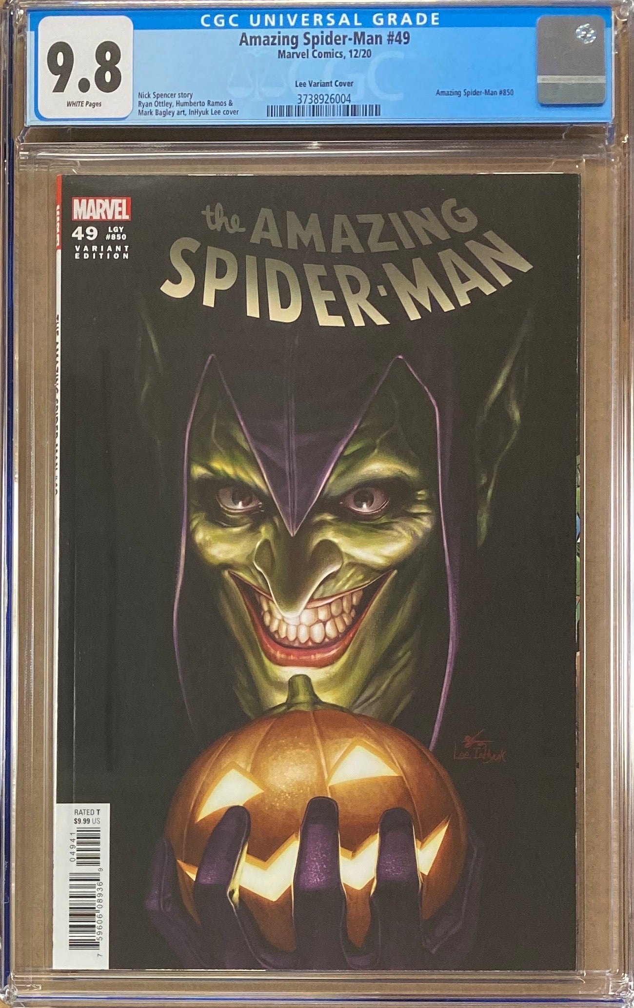 Amazing Spider-Man #850 (#49) InHyuk Lee Retailer Incentive Variant CGC 9.8