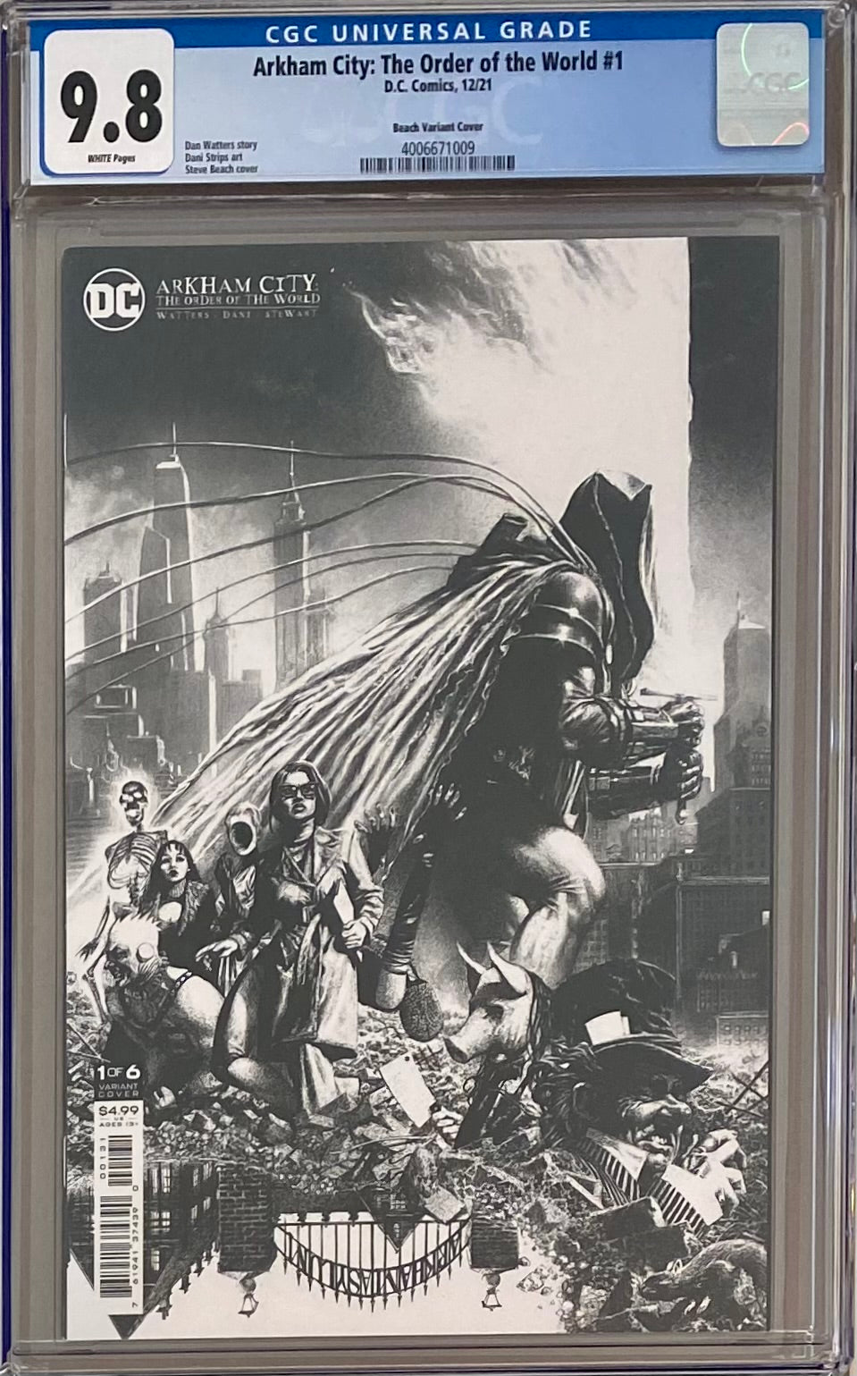 Arkham City: The Order of the World #1 Beach 1:25 Retailer Incentive Variant CGC 9.8