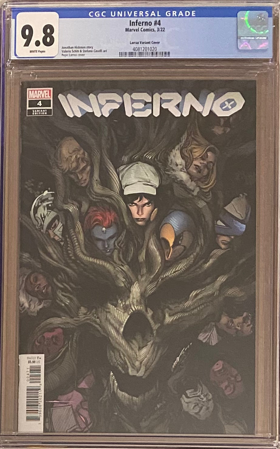 Inferno #4 Larraz 1:50 Retailer Incentive Variant CGC 9.8