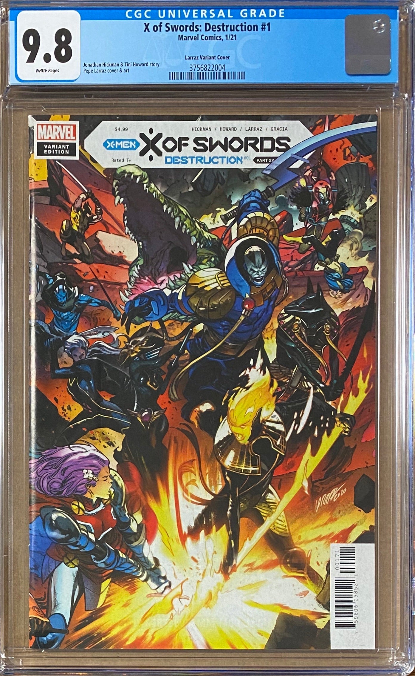 X of Swords: Destruction #1 Larraz Connecting Cover Variant CGC 9.8