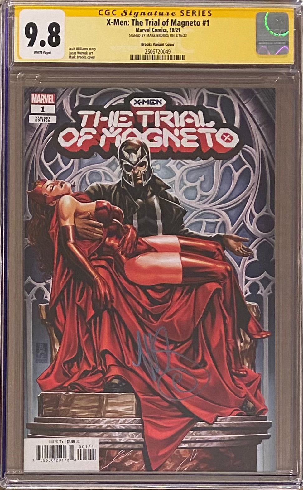 X-Men: Trial of Magneto #1 Brooks Variant CGC 9.8 SS