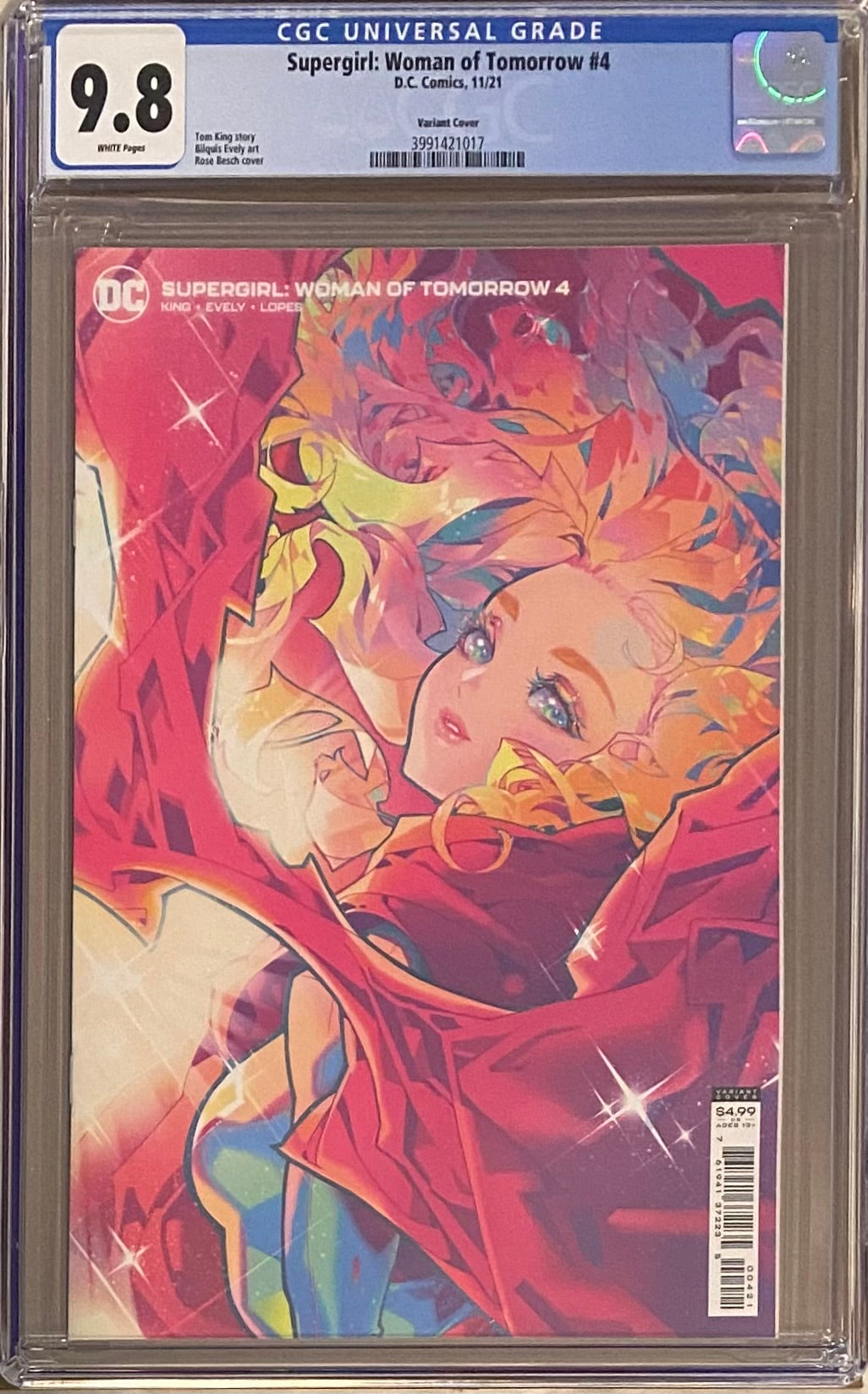 Supergirl: Woman of Tomorrow #4 Besch Variant CGC 9.8