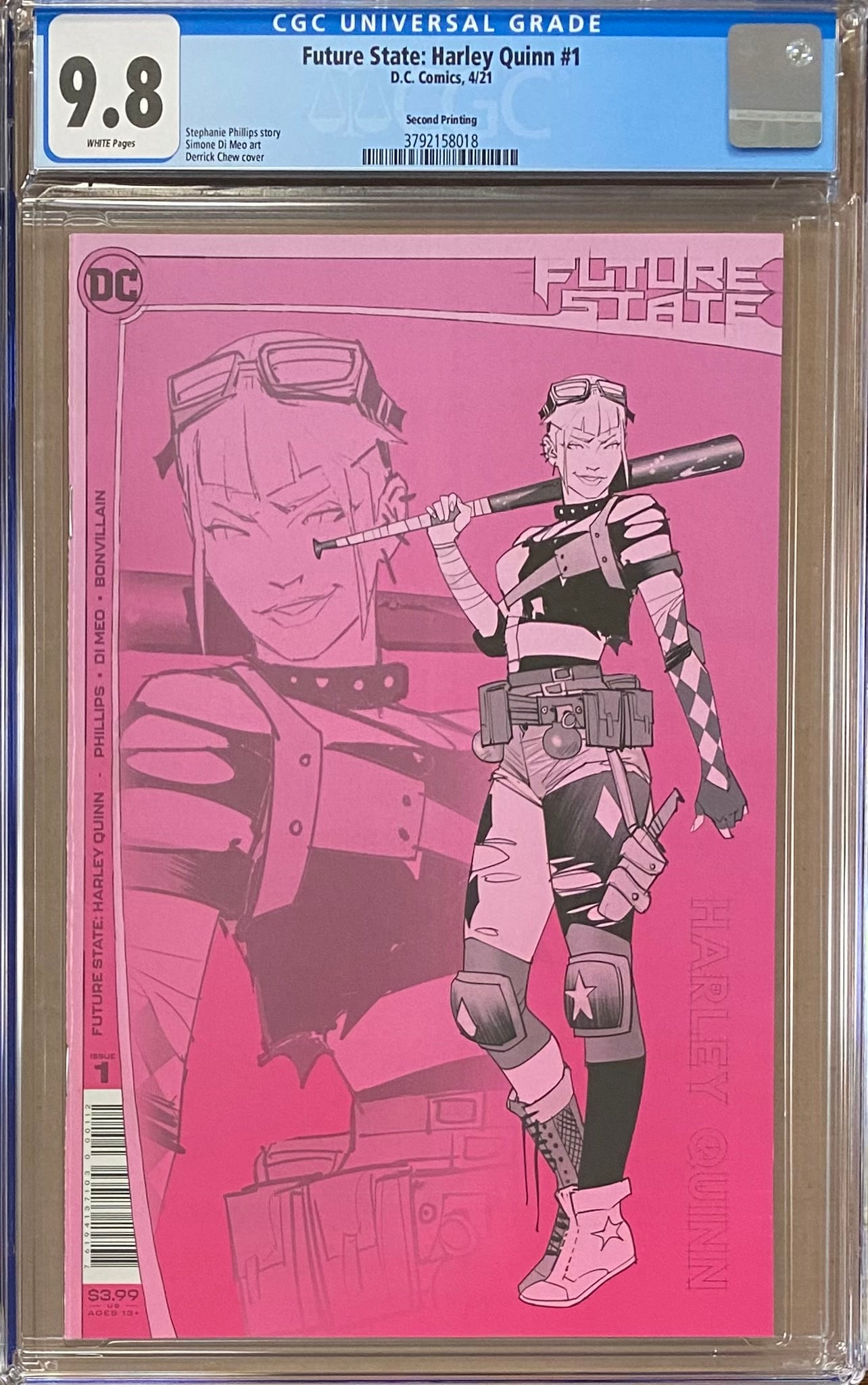 Future State: Harley Quinn #1 Second Printing CGC 9.8