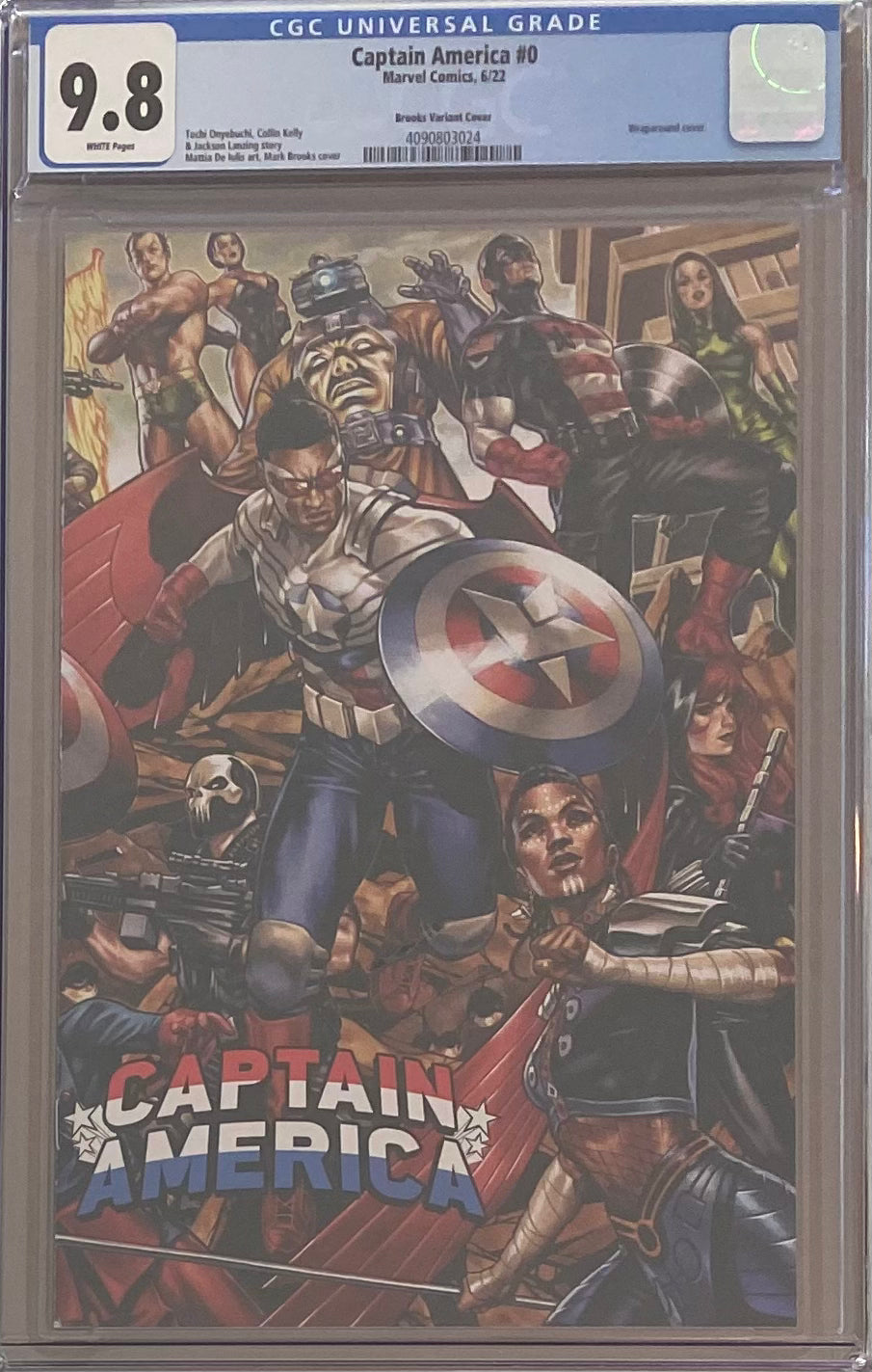 Captain America #0 Brooks Wraparound Variant CGC 9.8