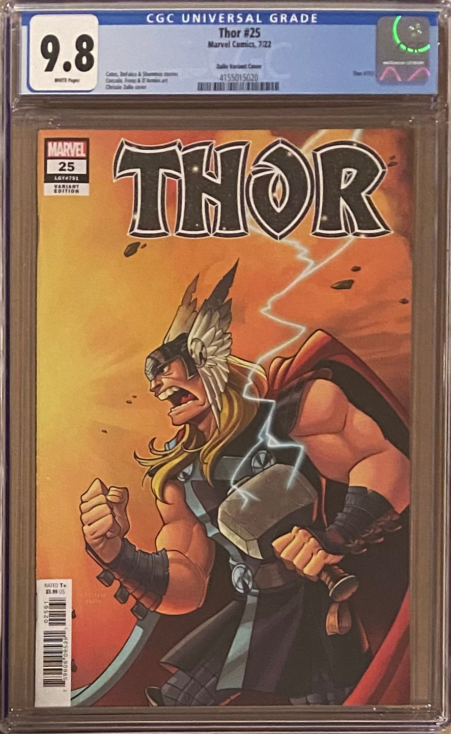 Thor #25 Zullow Variant CGC 9.8