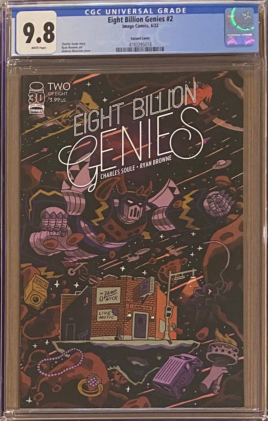 Eight Billion Genies #2 Variant CGC 9.8