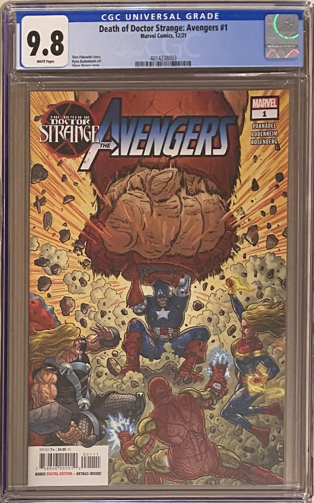 The Death of Doctor Strange: Avengers #1 CGC 9.8