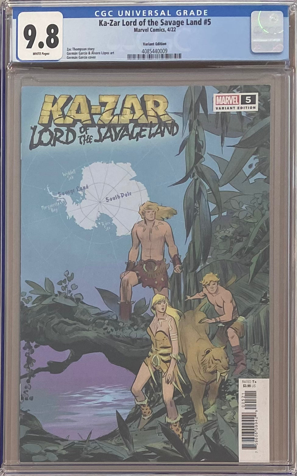 Ka-Zar: Lord of the Savage Land #5 Garcia 1:10 Retailer Incentive Variant CGC 9.8