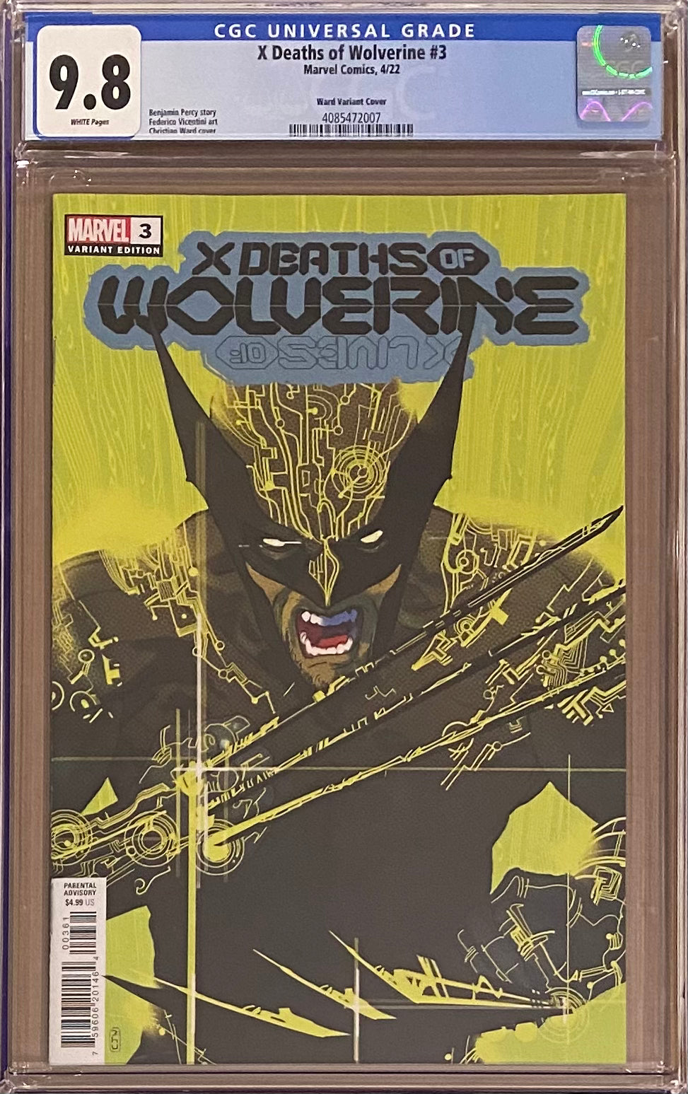 X Deaths of Wolverine #3 Ward Variant CGC 9.8
