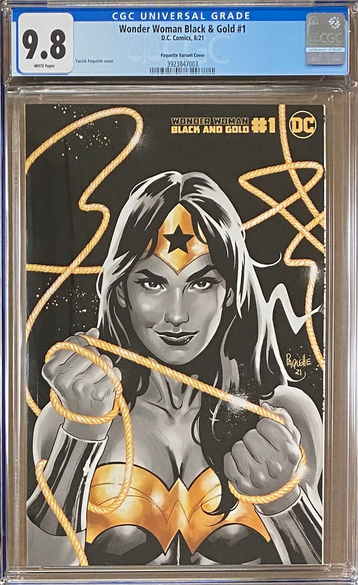 Wonder Woman: Black and Gold #1 Paquette Variant CGC 9.8