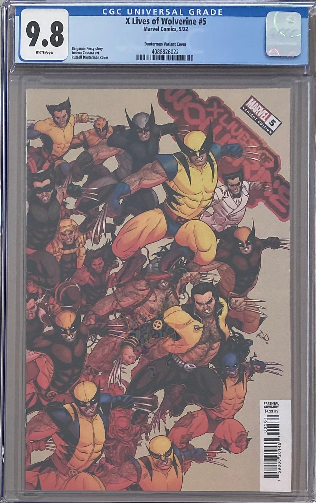 X Lives of Wolverine #5 Dauterman Variant CGC 9.8