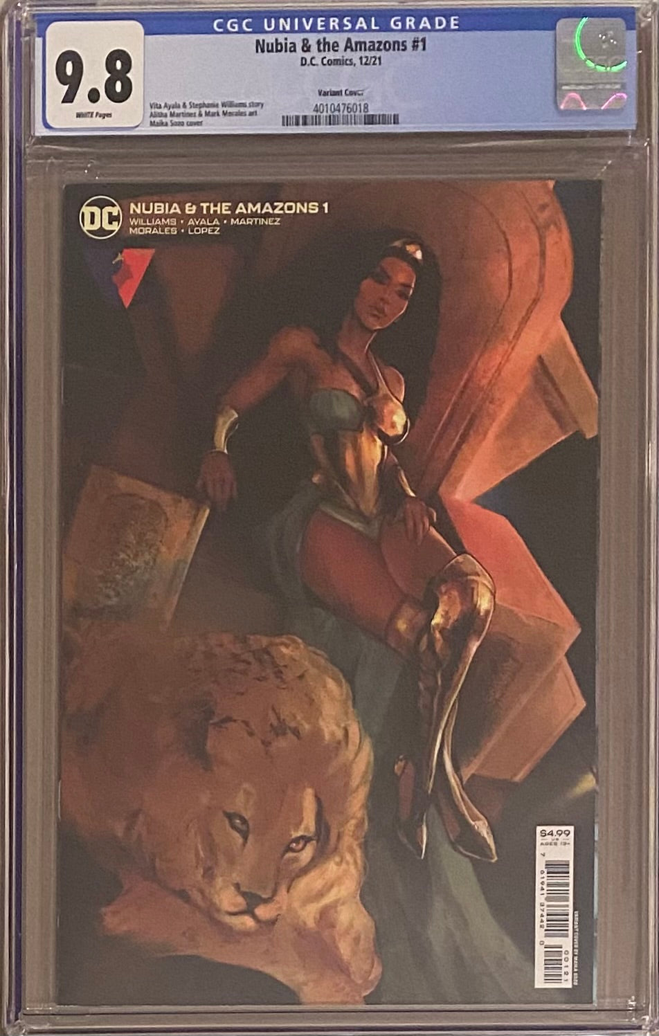 Nubia and the Amazons #1 Sozo Variant CGC 9.8