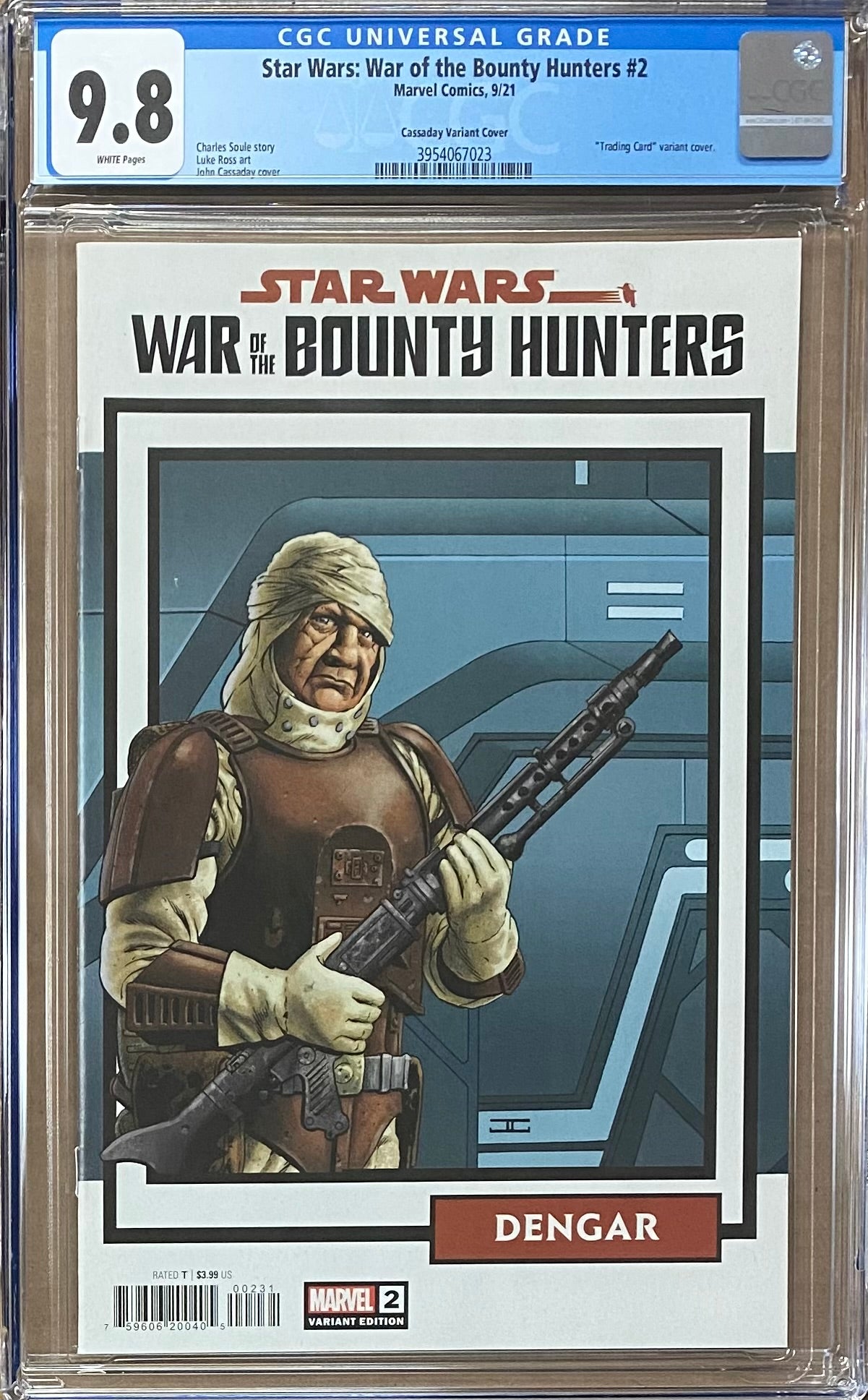 Star Wars: War of the Bounty Hunters #2 1:25 Trading Card Retailer Incentive Variant CGC 9.8