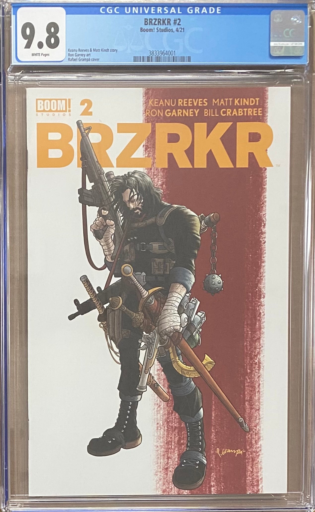 BRZRKR #2 Cover A Grampa CGC 9.8 (Berzerker)