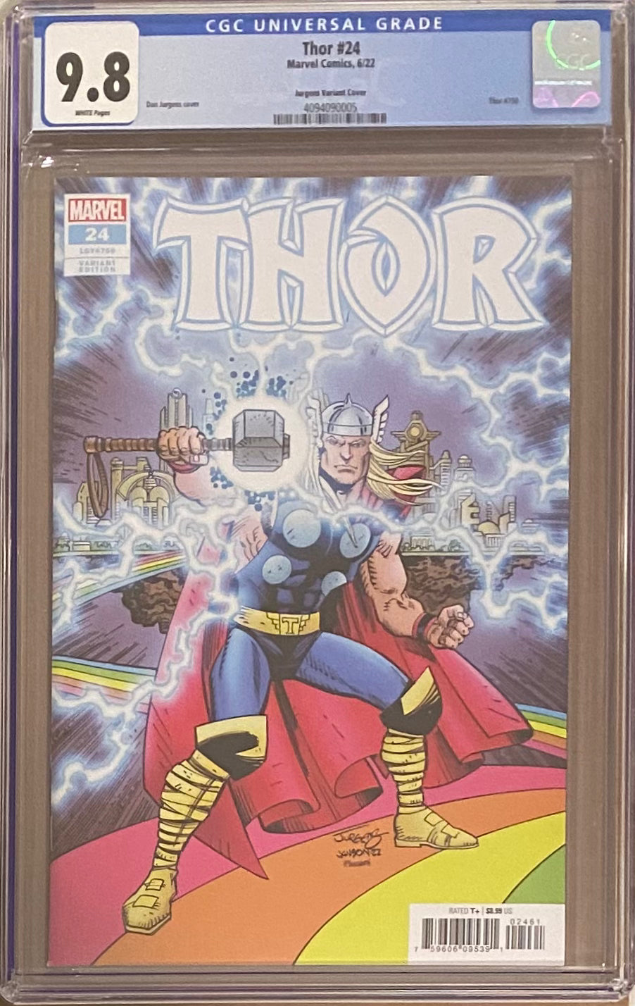 Thor #24 Jurgens 1:25 Retailer Incentive Variant CGC 9.8