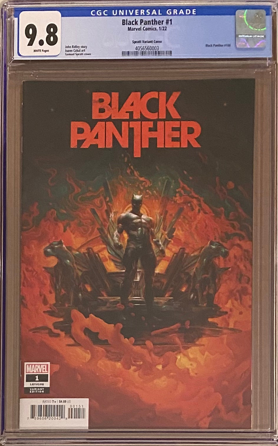 Black Panther #1 Spratt 1:25 Retailer Incentive Variant CGC 9.8
