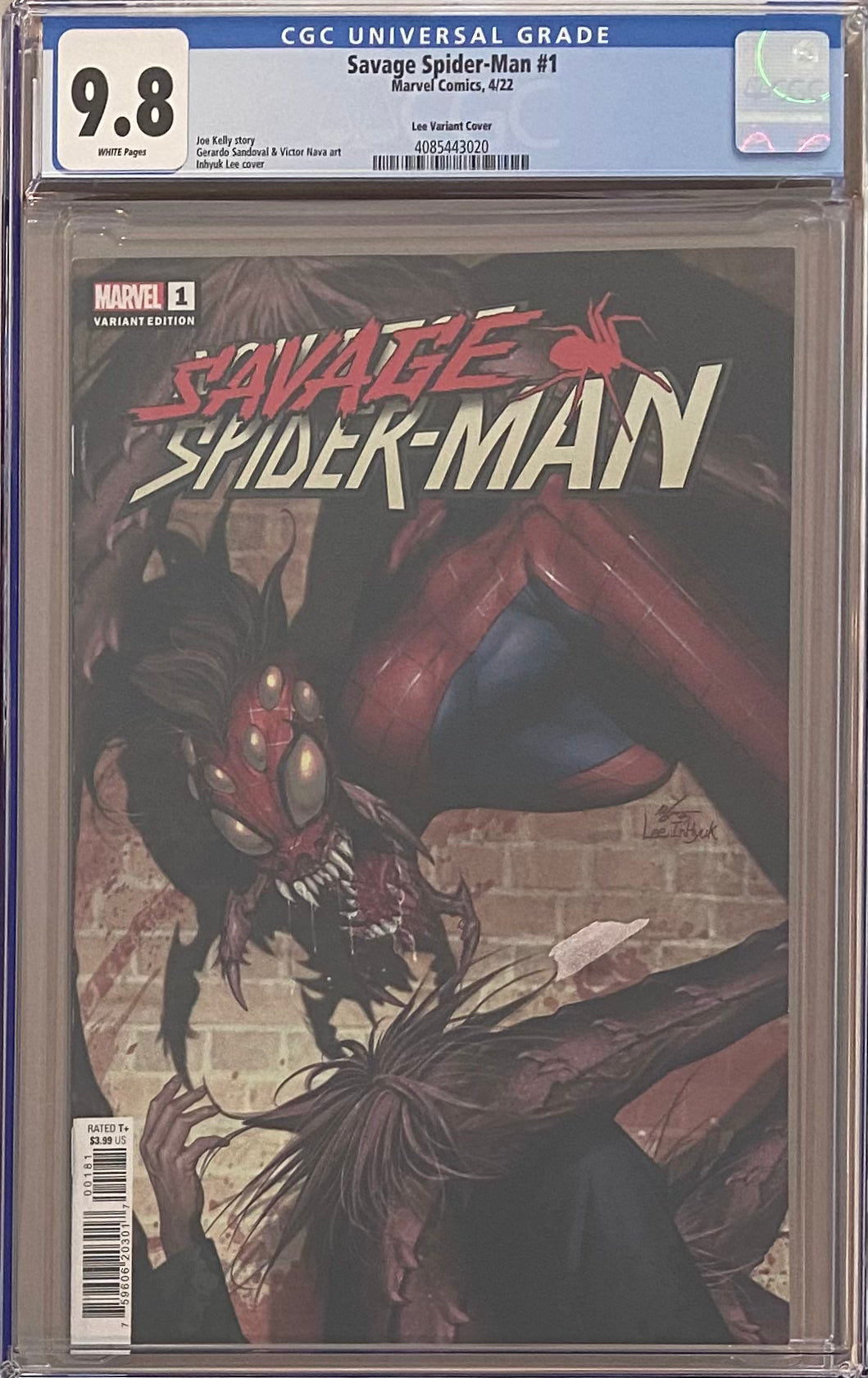 Savage Spider-Man #1 InHyuk Lee 1:100 Retailer Incentive Variant CGC 9.8