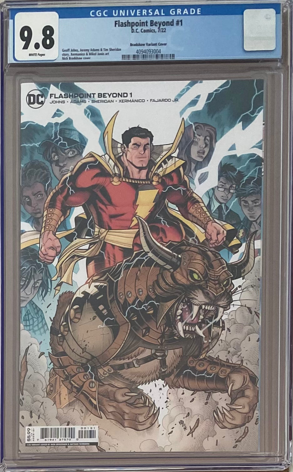 Flashpoint Beyond #1 Bradshaw 1:25 Retailer Incentive Variant CGC 9.8