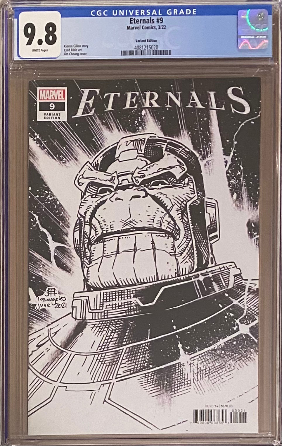 Eternals #9 Cheung Headshot Variant CGC 9.8