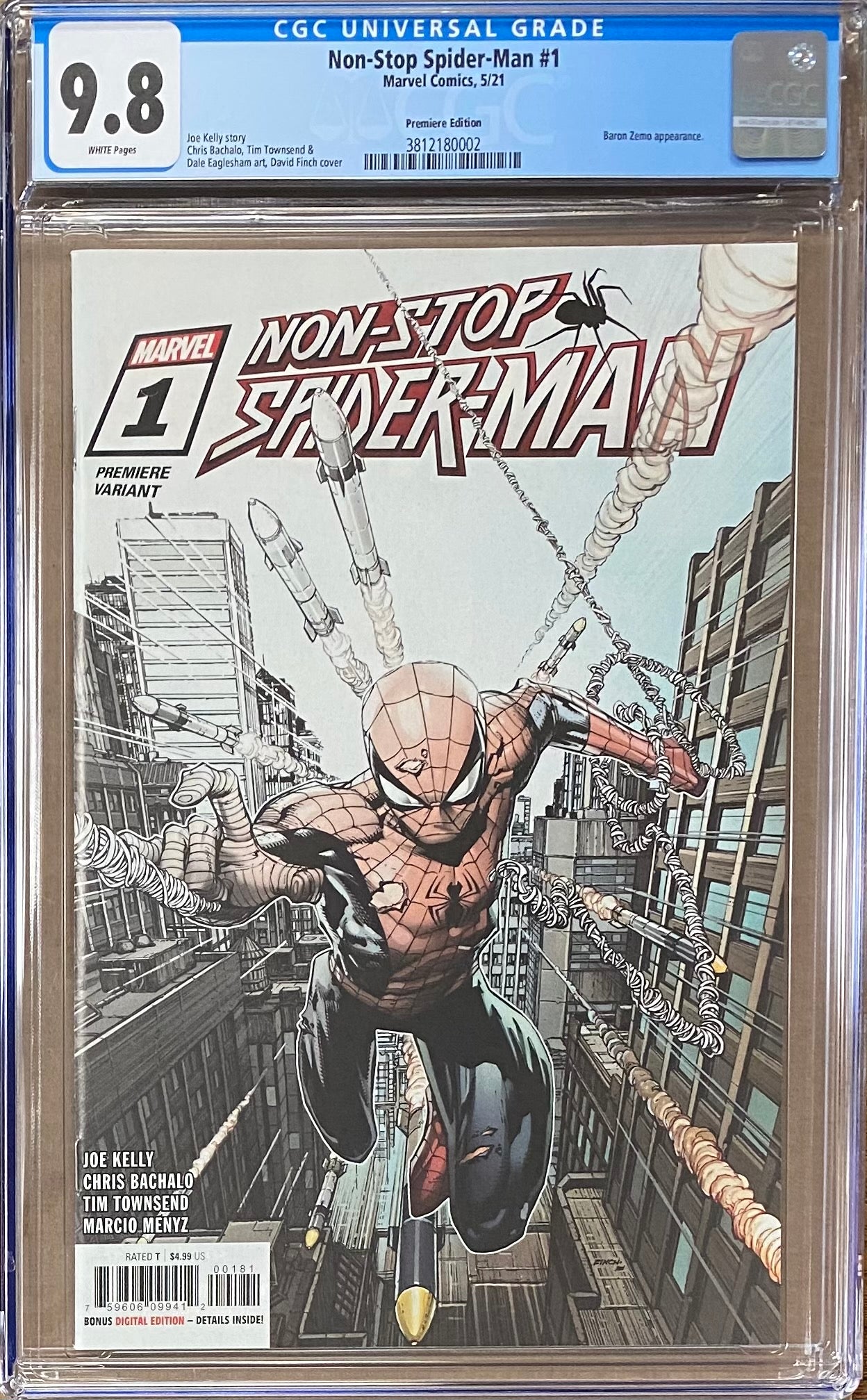 Non-Stop Spider-Man #1 Premiere Edition Variant CGC 9.8