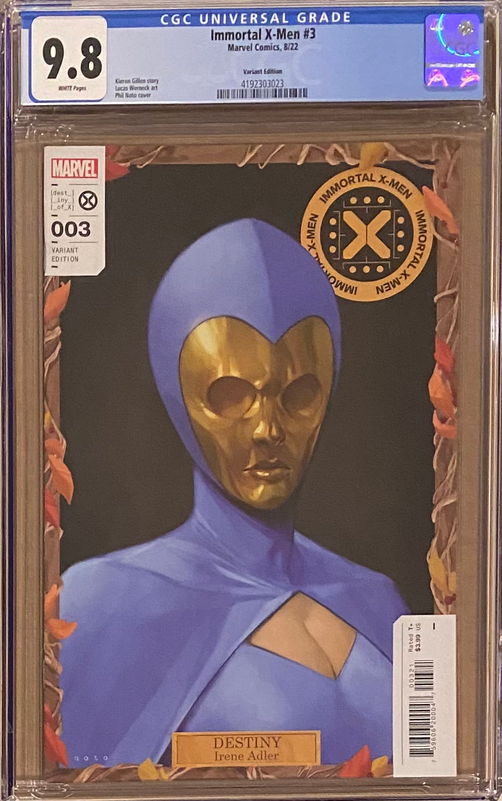 Immortal X-Men #3 Noto Variant CGC 9.8