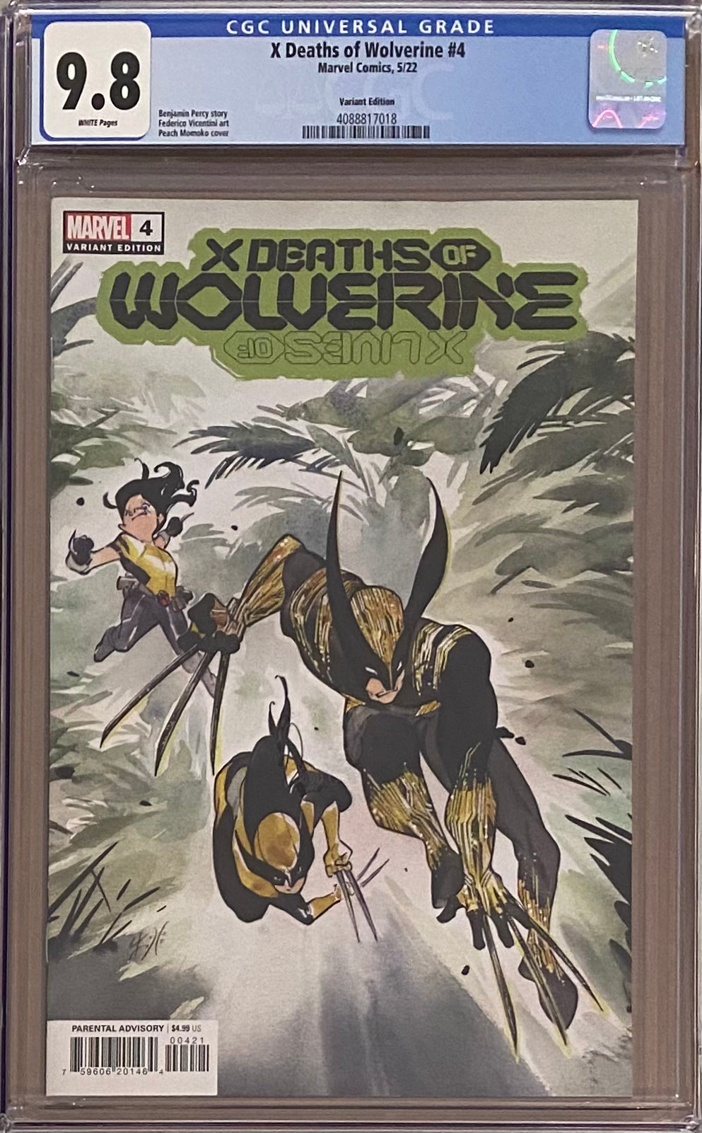 X Deaths of Wolverine #4 Momoko 1:25 Retailer Incentive Variant CGC 9.8