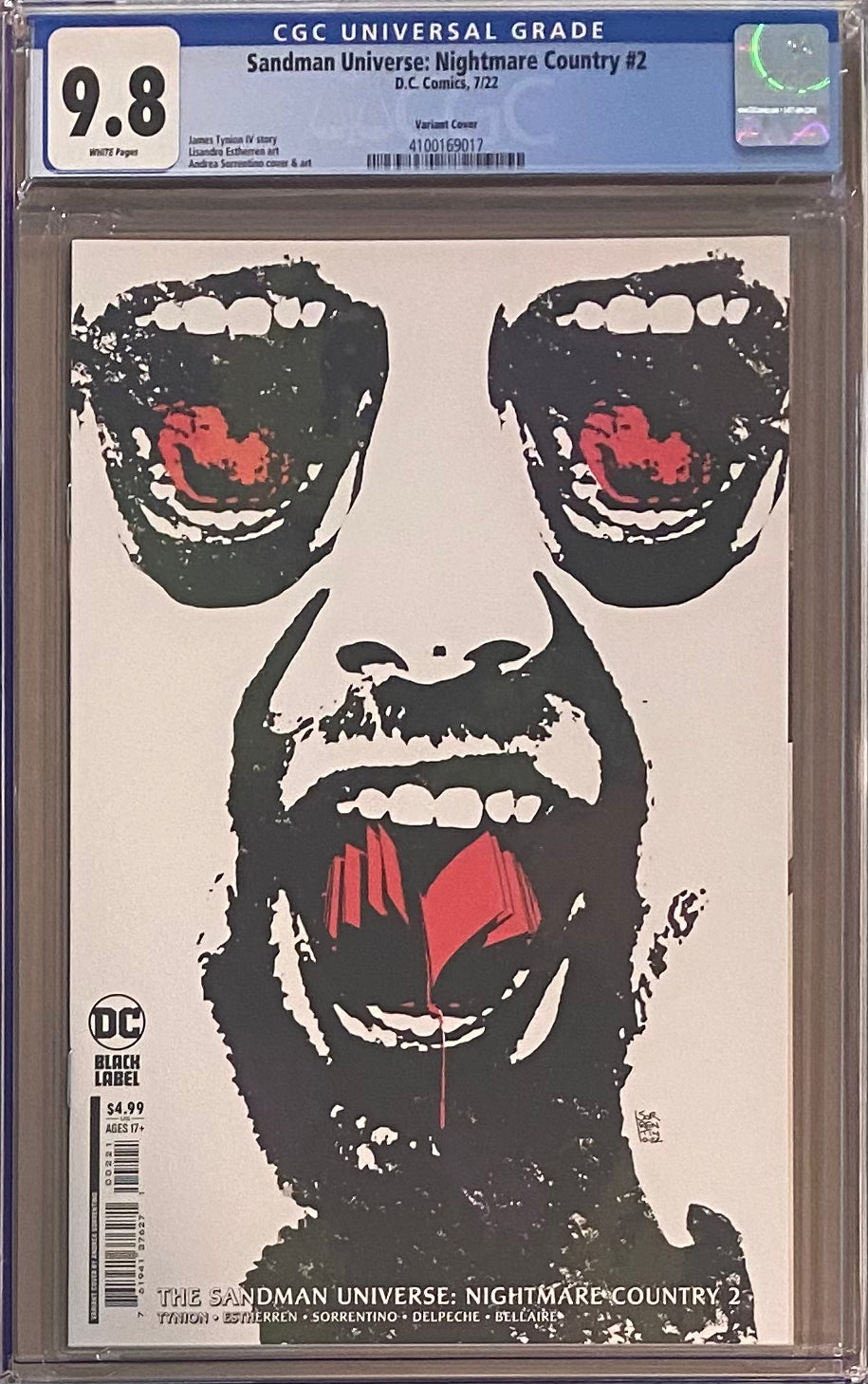 Sandman Universe: Nightmare Country #2 Variant CGC 9.8