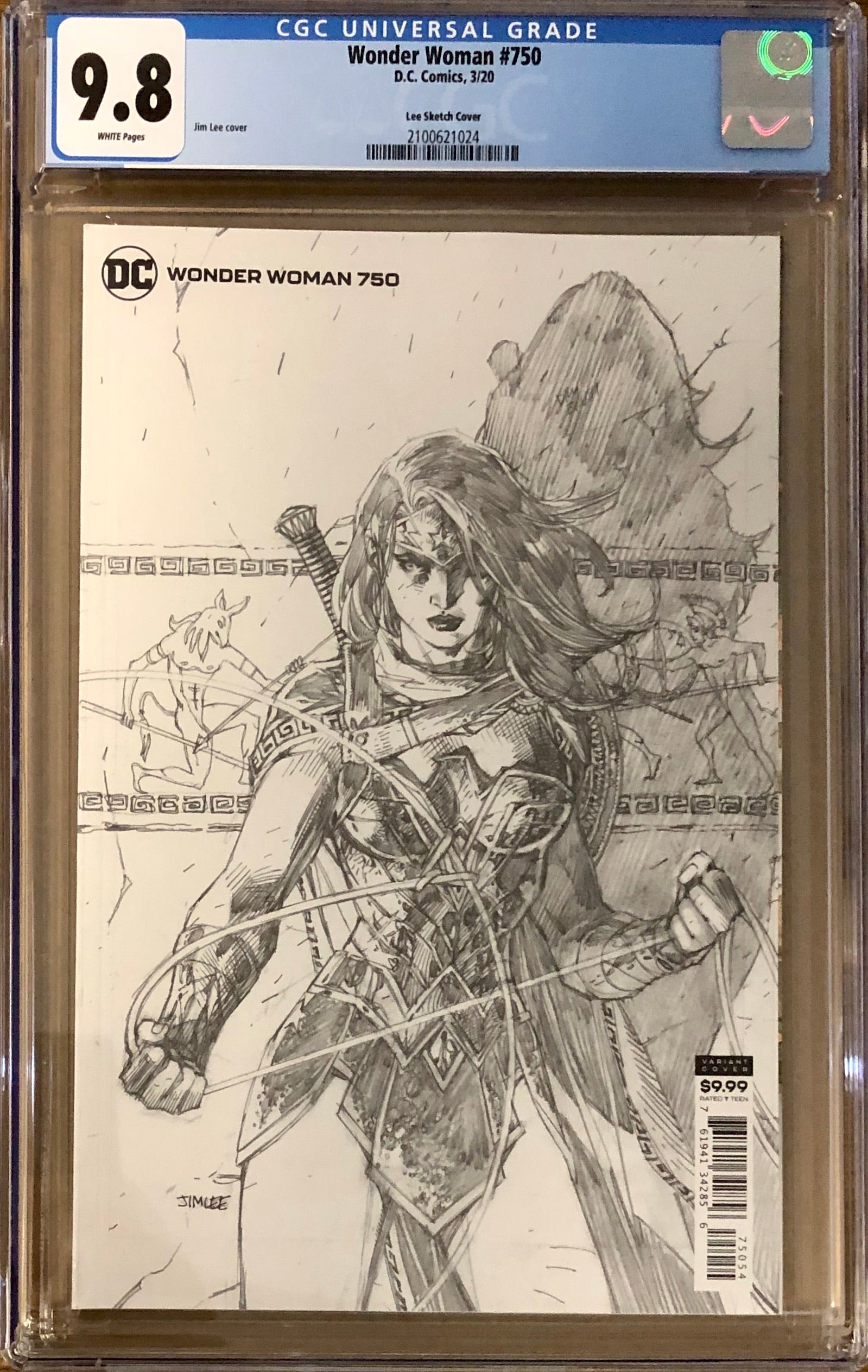 Wonder Woman #750 Jim Lee 1:100 Retailer Incentive Variant CGC 9.8
