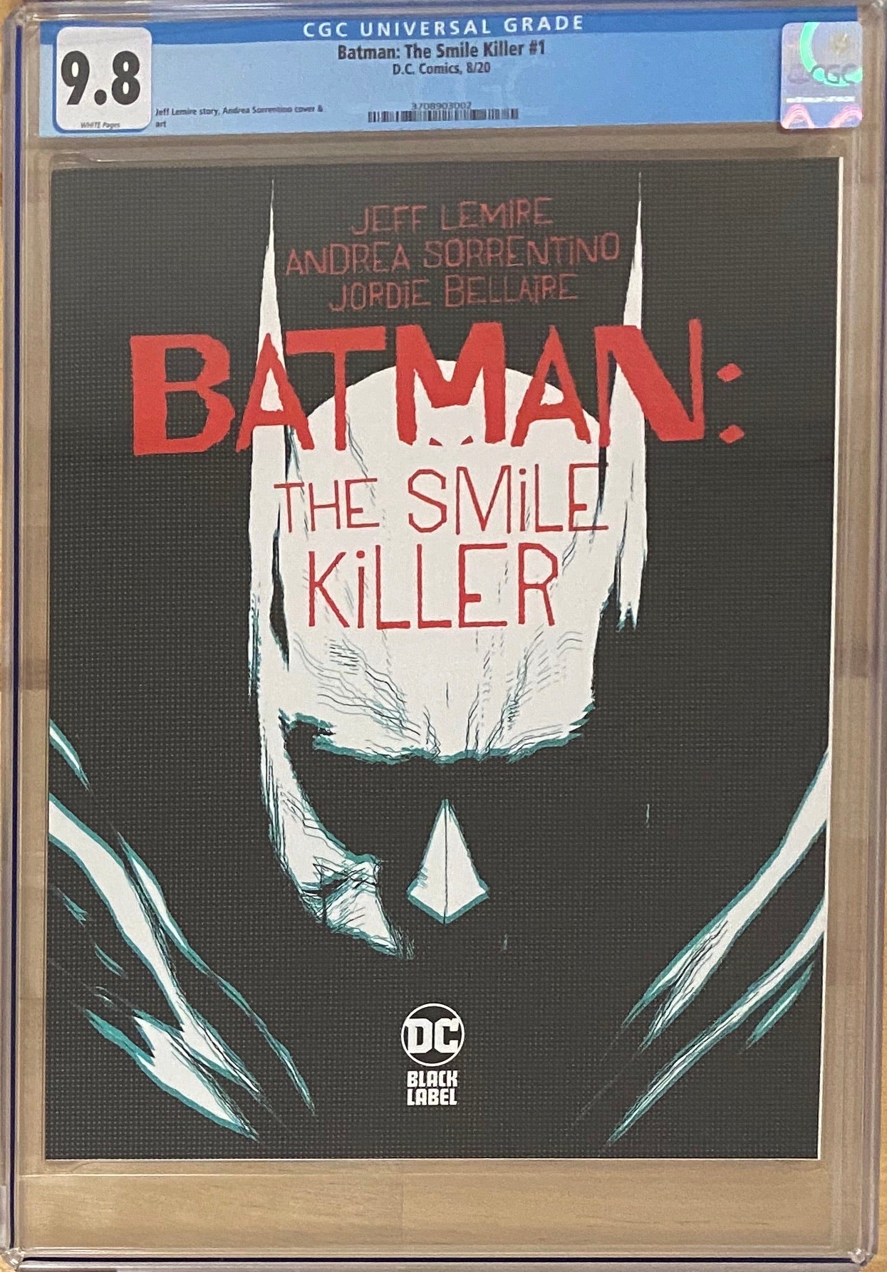 Batman: The Smile Killer #1 DC Black Label CGC 9.8