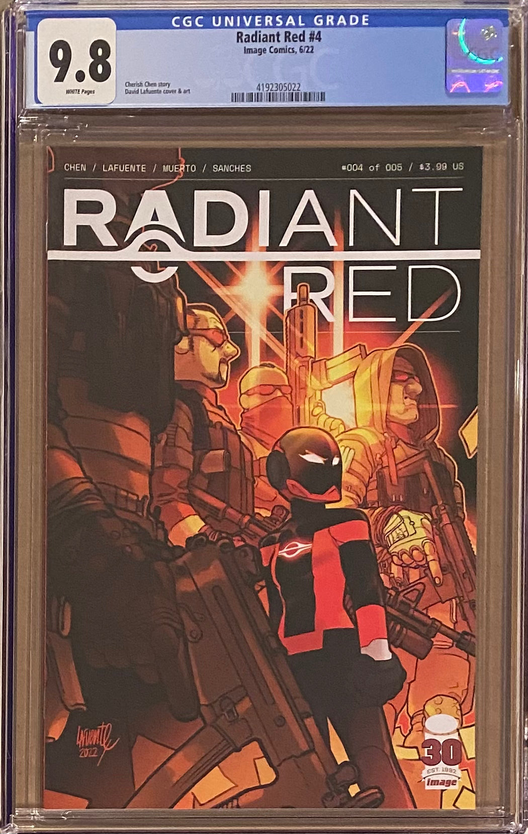 Radiant Red #4 CGC 9.8