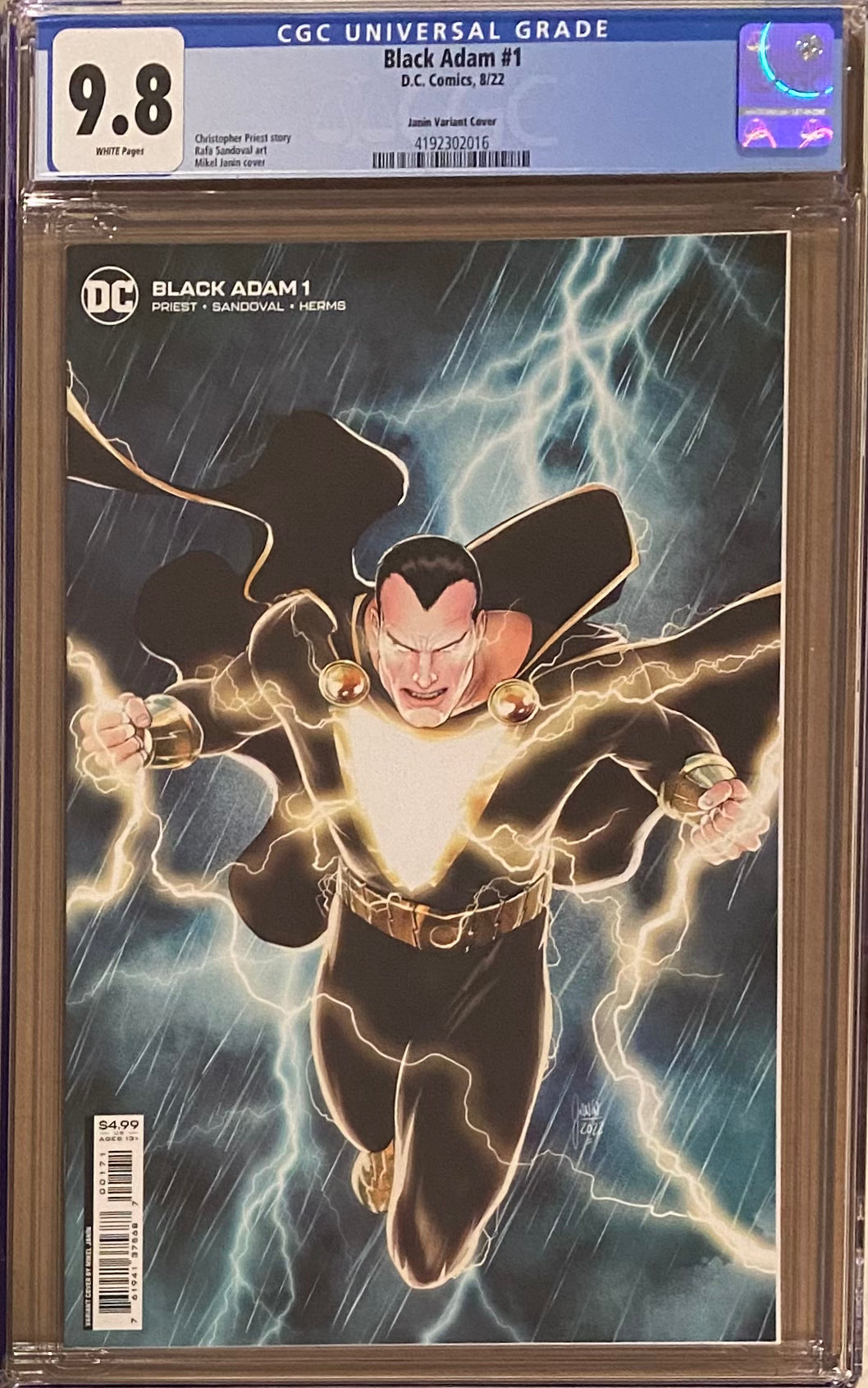 Black Adam #1 Janin Variant CGC 9.8