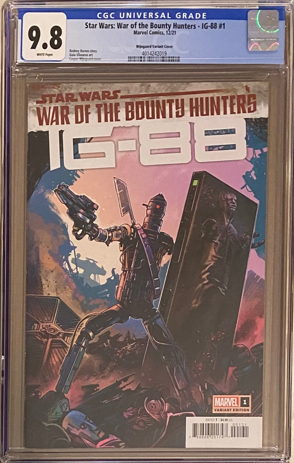 Star Wars: War of the Bounty Hunters - IG-88 #1 Wijngaard Variant CGC 9.8