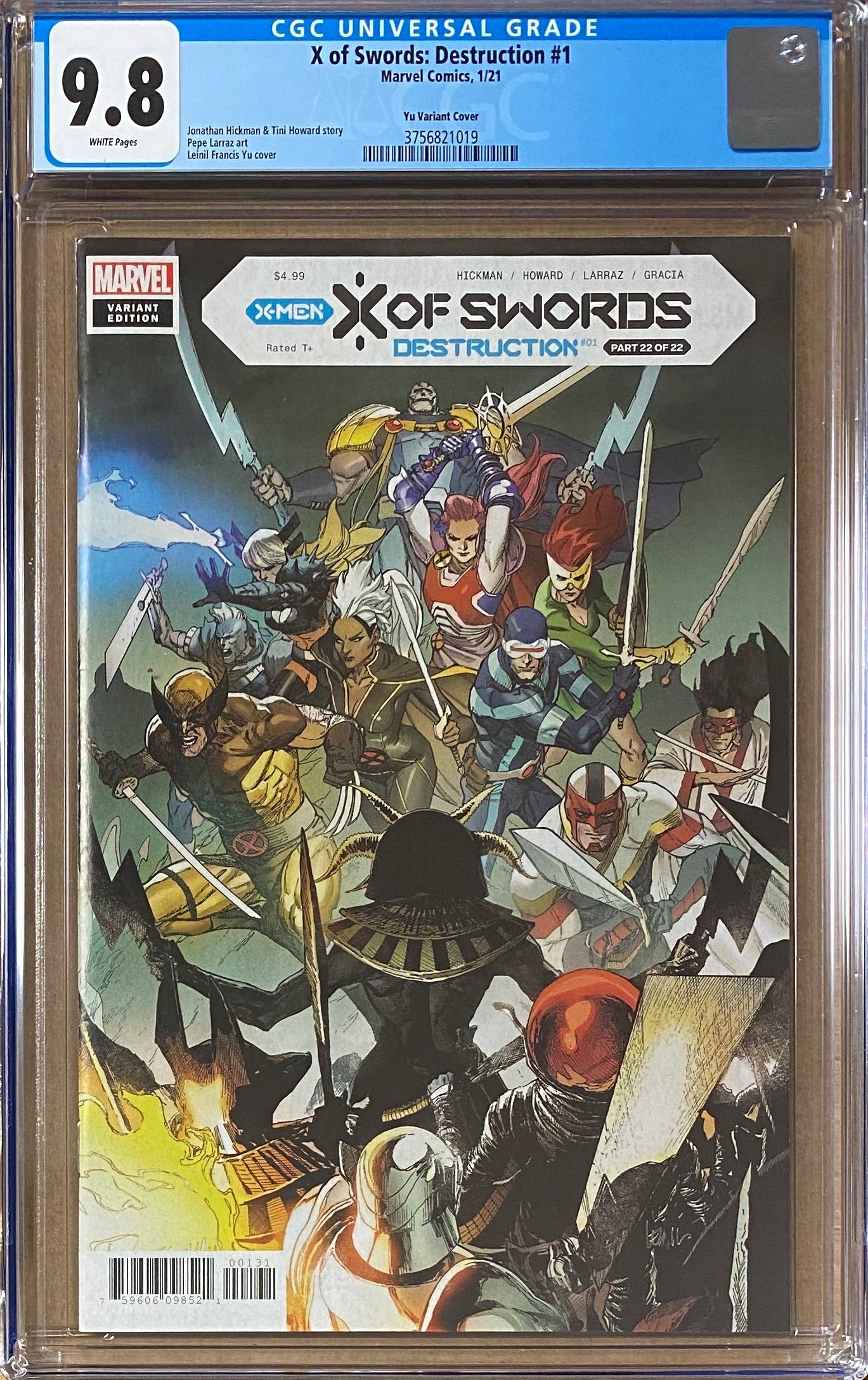 X of Swords: Destruction #1 Yu Variant CGC 9.8