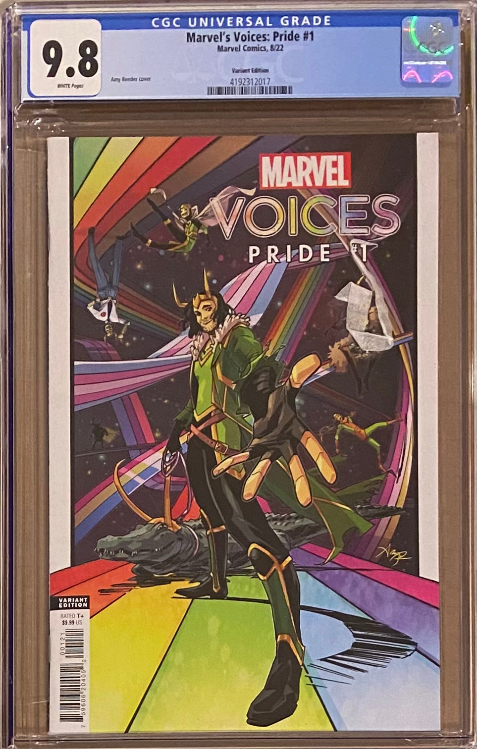 Marvel Voices: Pride #1 Reeder Variant CGC 9.8 - First appearance Escapade