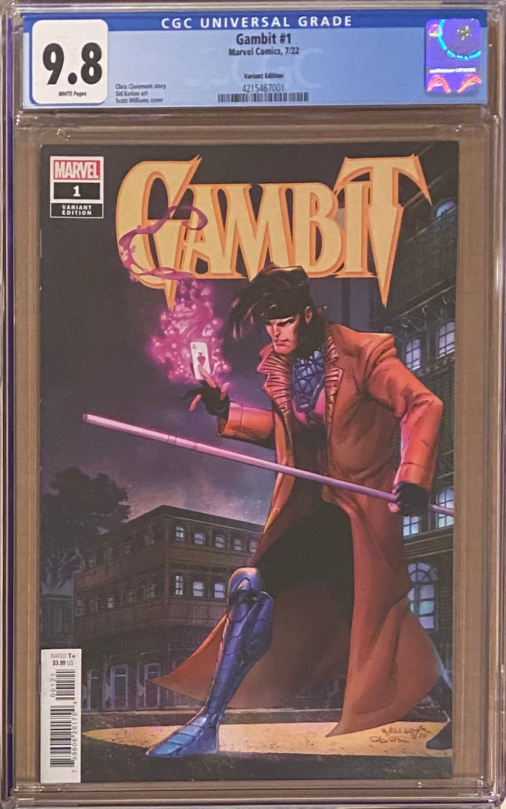 Gambit #1 Williams Variant CGC 9.8
