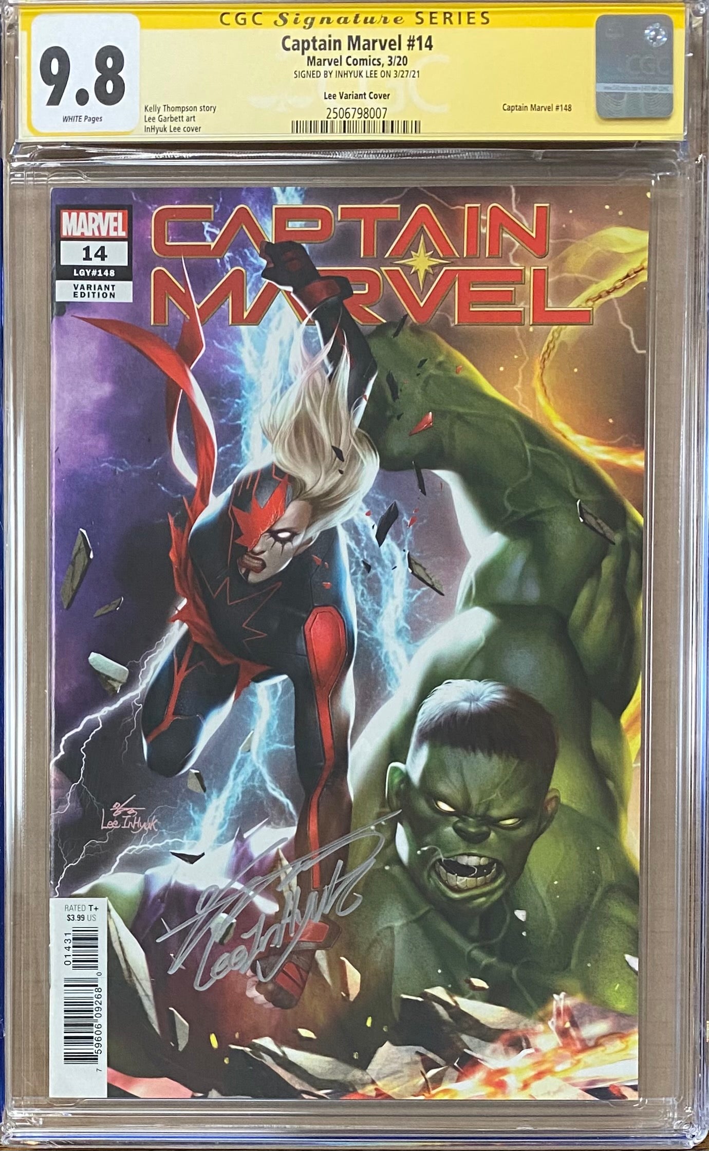 Captain Marvel #14 InHyuk Lee Connecting Variant CGC 9.8 SS