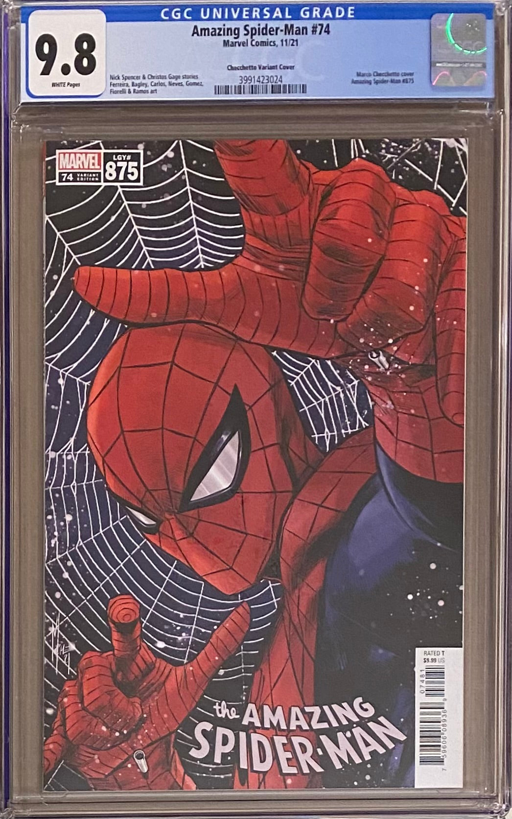 Amazing Spider-Man #74 (#875) Checchetto Variant CGC 9.8