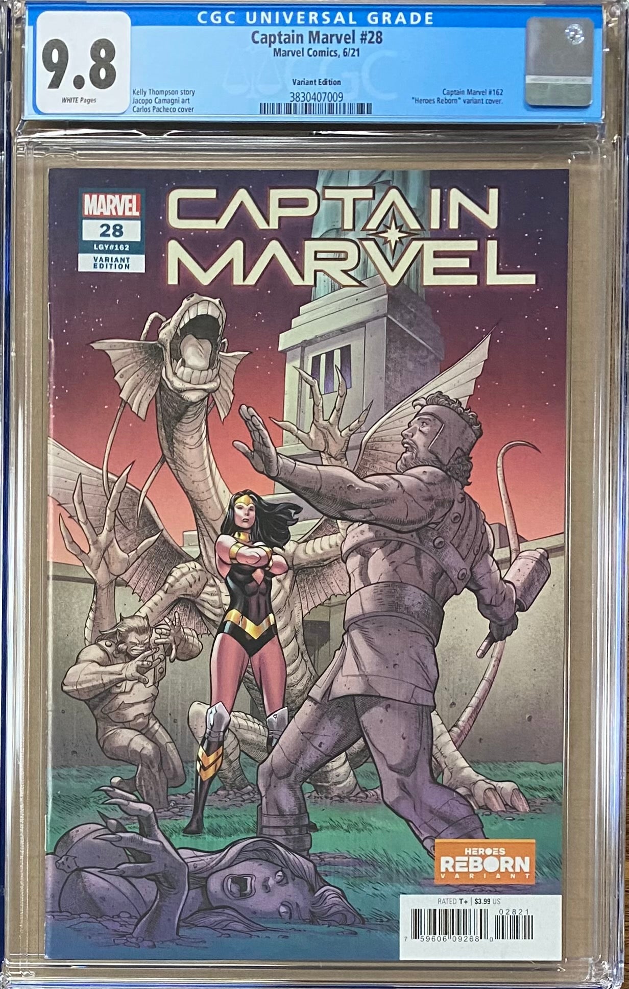 Captain Marvel #28 "Heroes Reborn" Variant CGC 9.8